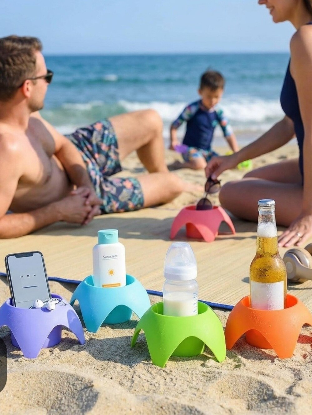 NIB Set Of 5 Cup, Bottle, Phone Holders